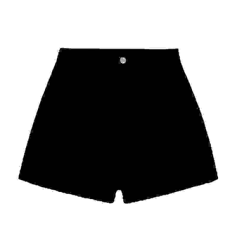 黑色高腰a字牛仔短裤女夏季辣妹紧身包臀裤修身性感小个子ins热裤