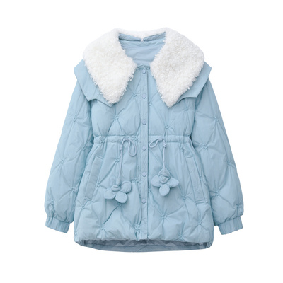 加大码羽绒服女刺绣胖mm200外套