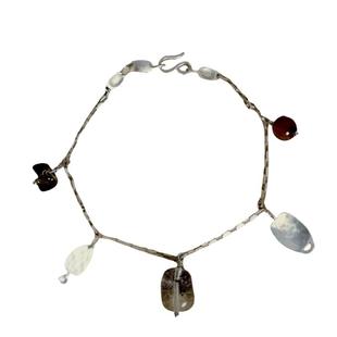 Z-WINDSTORM 绿幽灵茶晶细银手链/项链 原创小众天然水晶纯银寻物