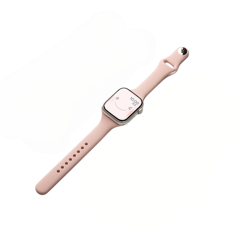 美派适用苹果手表S10硅胶表带新款iwatchs11小蛮腰手表带女款applewatch9秋季S8运动S7智能SE3高级