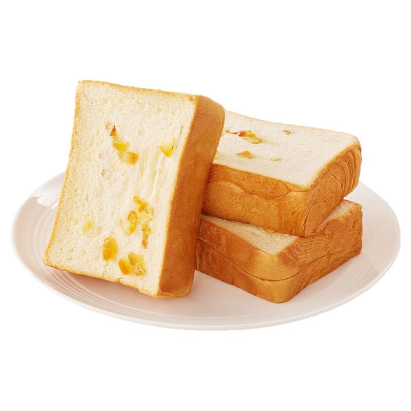 比比赞橙皮牛乳厚切吐司面包早餐整箱手撕健康零食休闲食品小吃