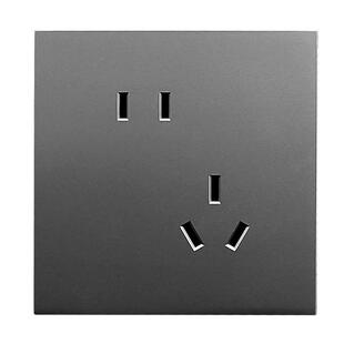 深思T1家庭86型暗装五孔多控家用超薄无边框大面板墙壁开关插座板