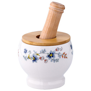 蒜臼子家用陶瓷捣蒜泥神器手动捣药罐擂钵坛子石臼老式研磨捣碎器