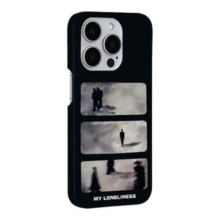 孤独背影MagSafe磁吸手机壳适用iPhone15promax高级感苹果14plus磨砂情侣13简约12小众创意11菲林防摔保护套