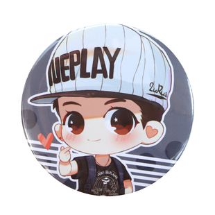 徽章定制马口铁胸章定做胸针笑脸胸牌微勋章纪念校徽班徽吧唧制作