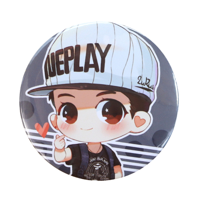 徽章定制马口铁胸章定做胸针笑脸胸牌微勋章纪念校徽班徽吧唧制作