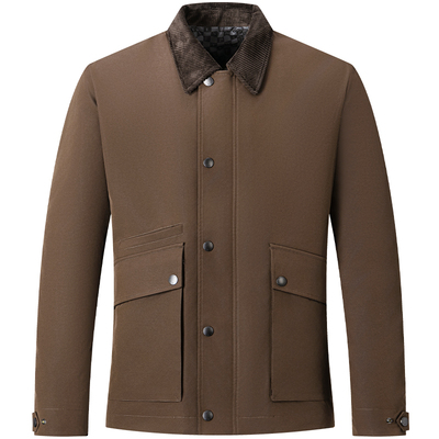 七匹狼秋冬季男装翻领工装夹克