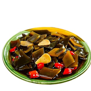 捞汁酸辣海带开袋即海菜食下饭开胃菜海带片办公零食休闲咸菜400g
