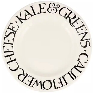 Emma Bridgewater黑吐司10.5英寸盘餐盘菜盘釉下彩餐具26春新款