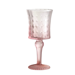 MOLA.Runi.酒具渐变粉玻璃杯子高脚杯轻奢葡萄红酒杯香槟杯丨如妮