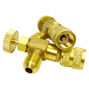 家用空调安全阀R410A冷媒加液阀R22加氟工具转接头泄压防冻阀门