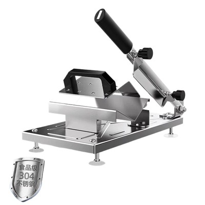 切肉片机家用牛羊肉卷切铡刀多功能药材年糕切片手动商用冻肉神器