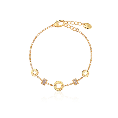 阿吉豆金色小蛮腰手链女轻奢手饰