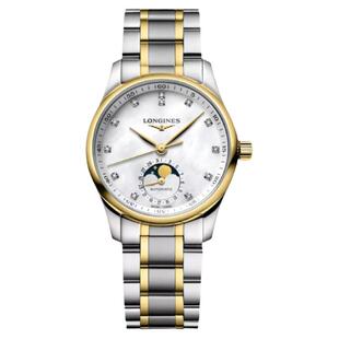 新款浪琴Longines名匠系列女表 月相贝母盘机械手表L2.409.5.87.7