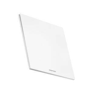 鸿雁超薄哑光开关插座磨砂面板86型空调16a一开带五孔E9菱花白