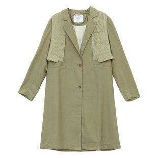 it'real瑞尔春季新款通勤宽松中长款风衣外套女装上衣