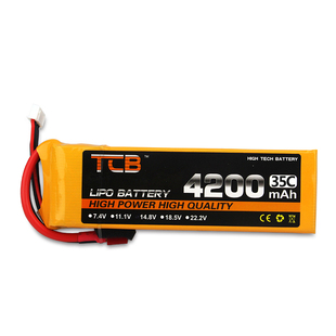 TCB航模锂电池6S4200mAh35C3S/4500MAH攀爬车60C无人机RC模型车用