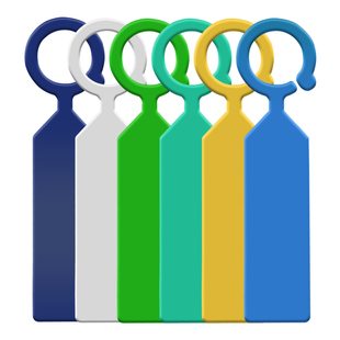 环套标签加厚塑料防水植物记号分类色卡悬挂式标记葡萄苗木花卉