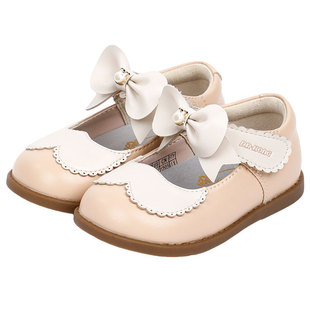 Dr.Kong江博士2025秋季婴儿单鞋礼仪鞋魔术贴宝宝公主鞋女童皮鞋