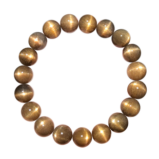 天然猫眼石手链金太阳石月光石黑金骨干十字星光水晶手串黑骨干