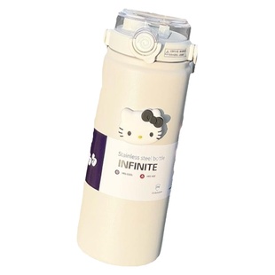 双饮大容量保温杯女生高颜值吸管水杯便携316不锈钢杯子男保温壶