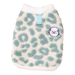 猫咪衣服冬季加绒豹纹小狗卫衣可牵引保暖布偶英短金渐层防掉毛装