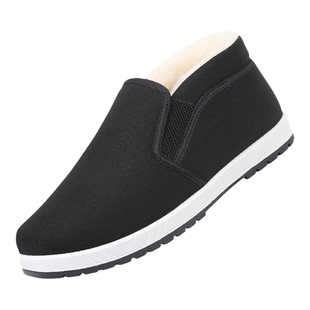 [新]冬季老北京羊毛棉鞋加绒保暖软底老人棉鞋耐磨加厚暖和防滑鞋