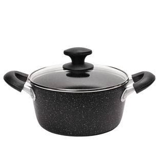 日式麦饭石锅不粘锅汤锅燃气电磁炉锅通用20 24 26 28cm