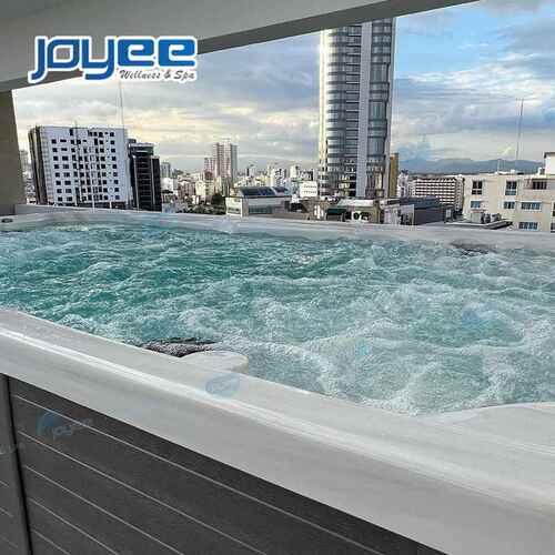 JOYEE恒温无边际游泳池endless pool亚克力智能冲浪嵌入式游泳池