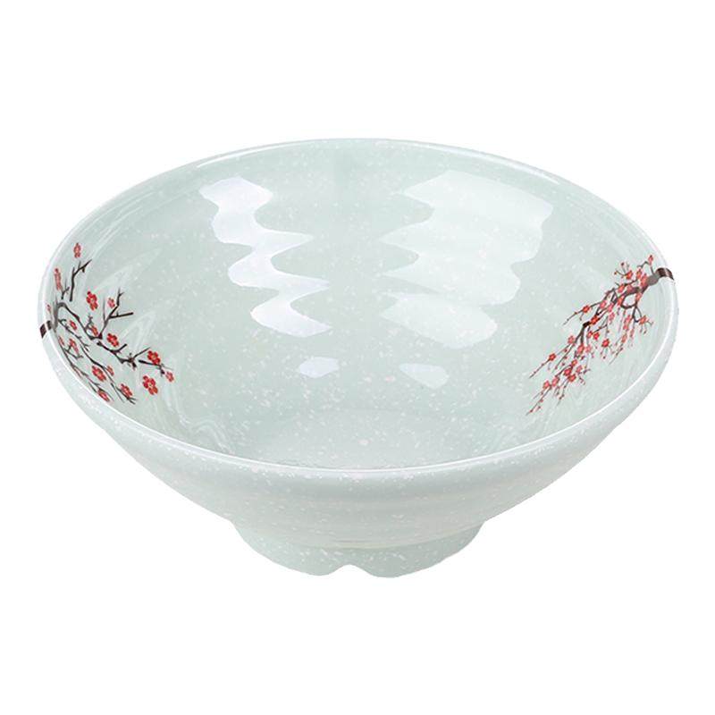 A5密胺碗商用面碗快餐菜盘圆盘塑料餐具家用碟子小碗汤碗盘子套装