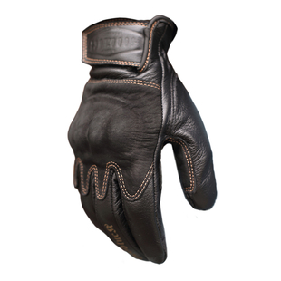 复古摩托车骑行手套男女四季牛皮真皮防摔骑士机车黑棕色装备防风
