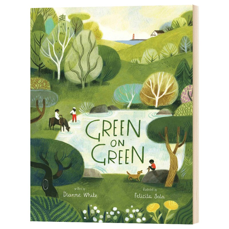 踏青 英文原版 精装绘本 Felicita Sala Green on Green 自然的颜色 英文版 进口英语书籍儿童全英语书
