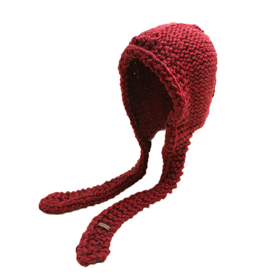 手工秋冬大头围毛线帽保暖百搭女