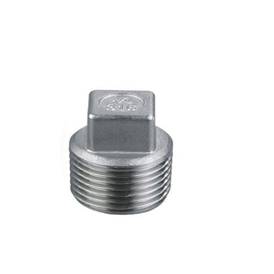 304不锈钢外丝堵头塞头闷头水暖配件丝扣316L外牙盖接头封头4分管