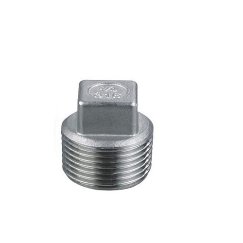 304不锈钢外丝堵头塞头闷头水暖配件丝扣316L外牙盖接头封头4分管