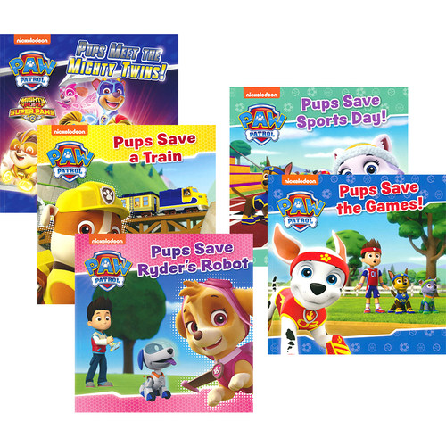 Paw Patrol The Mighty Twins  Save Ryder's Robot Sports Day 汪汪队立大功5册 儿童英语绘本冒险故事逆商培养 英文原版进口图书
