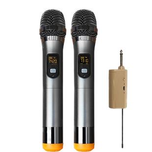 全金属u段无线手持话筒KTV户外音响唱歌麦克风家用K歌直播防啸叫