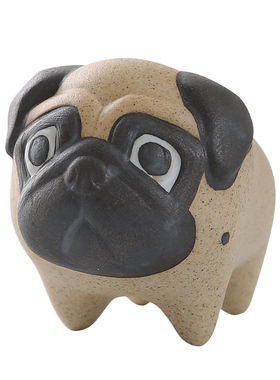 可爱风小狗情侣柯基柴犬桌面摆件