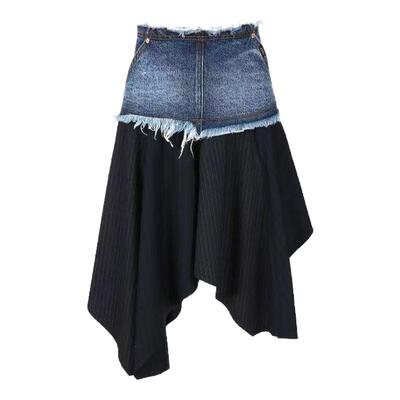 SOLSOL买手店 ANDERSSON BELL  25早春新品 设计师 牛仔拼接半裙