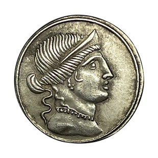 仿古罗马女神维纳斯银币奥古斯都屋大维硬币项链金牛座天秤座吊坠