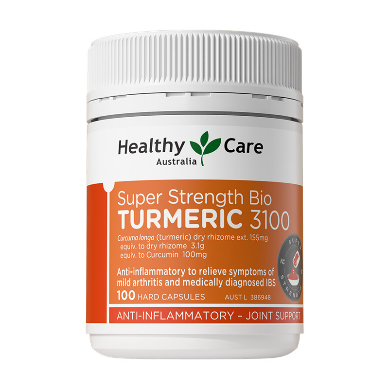 HealthyCare澳洲进口姜黄素胶囊平衡身体内调抗火关节养护肠胃火