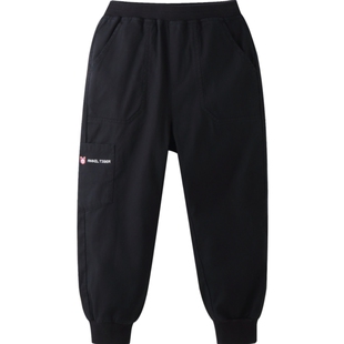 安奈儿男童装全腰棉质单裤2024秋新款纯棉休闲慢跑运动裤潮酷百搭