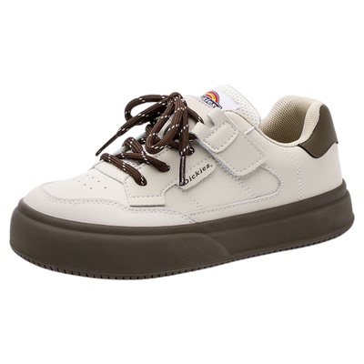 Dickies女鞋2025新款冬季加绒运动休闲板鞋女百搭德训鞋子小白鞋