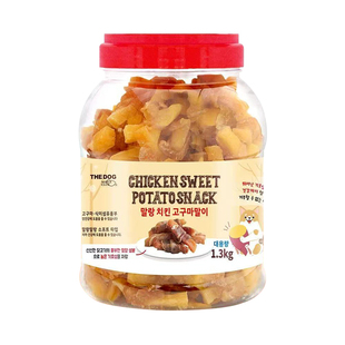 the dog鸭肉缠甘薯卷1.3kg 训练奖励鸡肉干磨牙棒狗狗零食大包