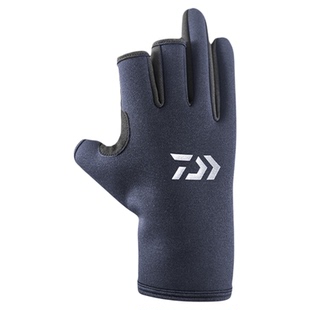 DAIWA达亿瓦 秋冬 DG-8023CS冬季防滑钓鱼手套防寒保暖露指手套