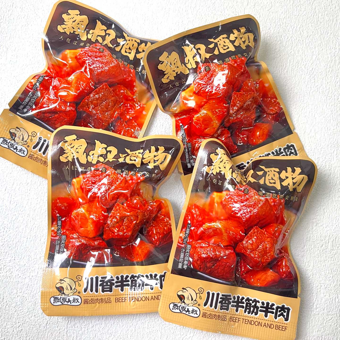 飘零大叔川香半筋半肉蜀香风味卤味熟食小包装牛肉牛蹄筋解馋零食