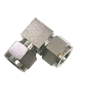 304/316不锈钢卡套弯头中间 弯通卡套接头90度直角中间接头3 6 10