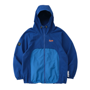 Battles 三合一冲锋衣撞色防风防水连帽夹克外套风衣秋冬