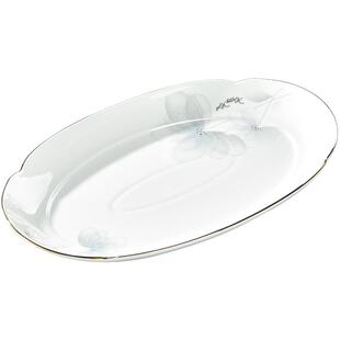 陶瓷鱼盘家用2026年新款高颜值蒸鱼盘子大号好看的可微波装鱼盘子