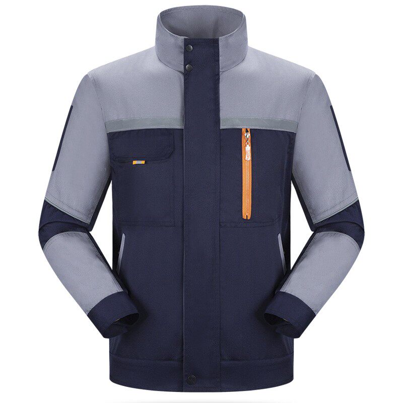 工作服套装男春秋长袖工厂车间耐磨汽修工装服劳保服上衣定制包邮